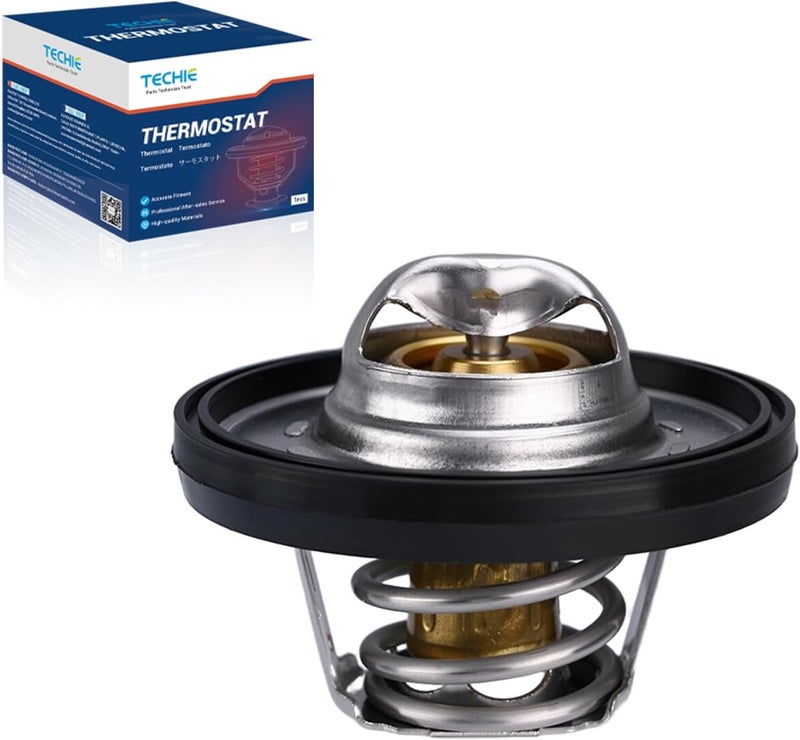 Techie Engine Thermostat 7420-195 Compatible with Jeep Commander,Grand Cherokee 3.7L,Coolant Thermostat For Ram 1500 2011-2013,Dodge Durango 2000-2009,for Chrysle Aspen 4.7L 2007-2009,195°F - Image 1